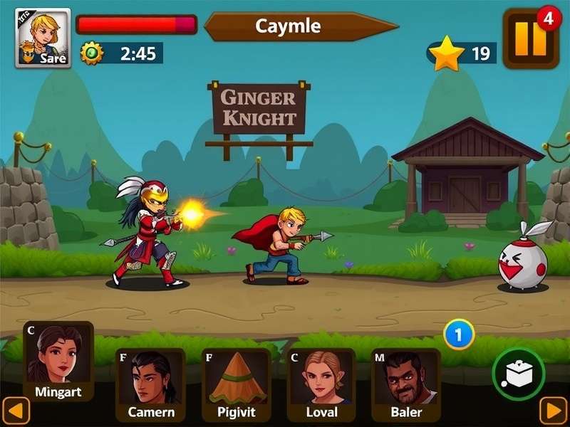 Ginger Knight Combat Gameplay Screenshot